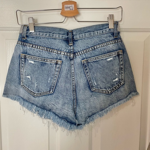 Denim rhinestone shorts - Picture 4 of 4